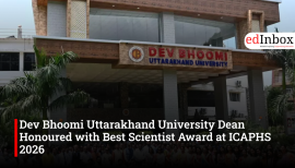 Dev Bhoomi Uttarakhand University Dean Honoured with Best Scientist Award at ICAPHS 2026