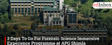 3 Days To Go For Forensic Science Immersive Experience Programme at APG Shimla University