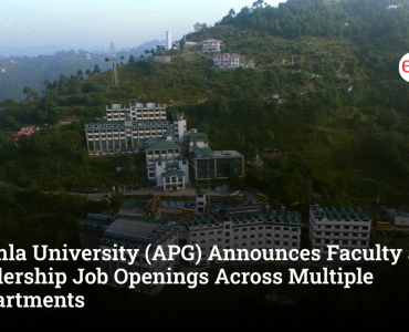 Shimla University (APG) Announces Faculty and Leadership Job Openings Across Multiple Departments