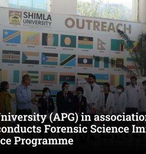 Shimla University (APG) in association with AIFSET conducts Forensic Science Immersive Experience Programme