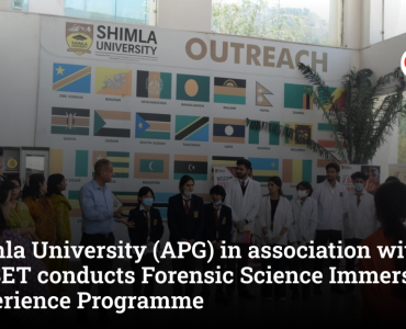 Shimla University (APG) in association with AIFSET conducts Forensic Science Immersive Experience Programme
