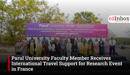 Parul University Faculty Member Receives International Travel Support for Research Event in France