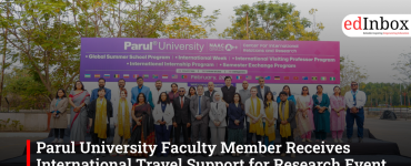 Parul University Faculty Member Receives International Travel Support for Research Event in France