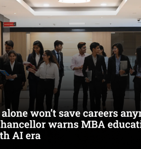 “A degree alone won’t save careers anymore”: NMIMS Chancellor warns MBA education must evolve with AI era
