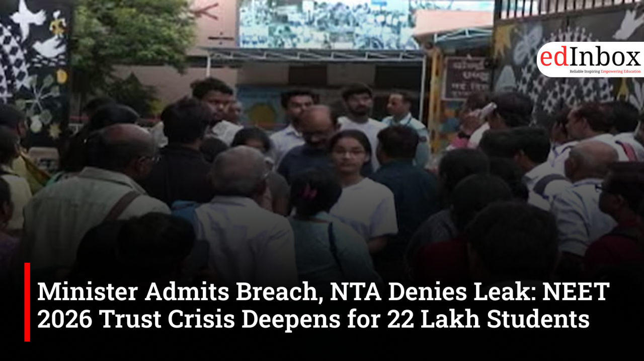 Minister Admits Breach, NTA Denies Leak: NEET 2026 Trust Crisis Deepens for 22 Lakh Students