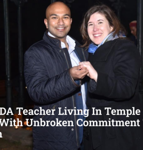 Former NDA Teacher Living In Temple Inspires Students With Unbroken Commitment To Education