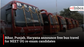 Bihar, Punjab, Haryana announce free bus travel for NEET UG re-exam candidates
