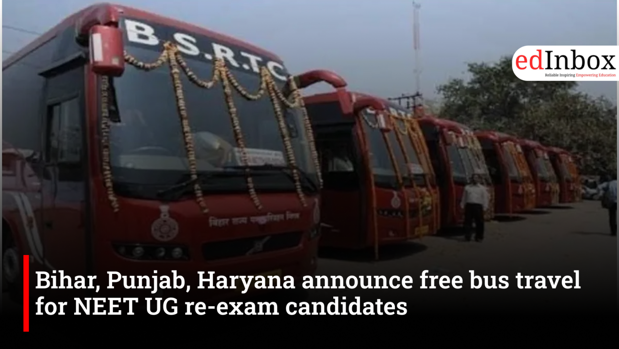 Bihar, Punjab, Haryana announce free bus travel for NEET UG re-exam candidates