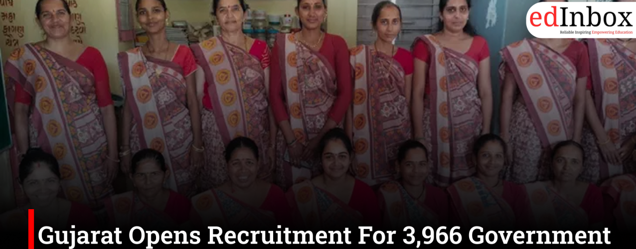 Gujarat Opens Recruitment For 3,966 Government School Posts, Applications Begin June 1