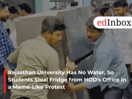 Rajasthan University Has No Water, So Students Steal Fridge from HOD’s Office in a Meme-Like Protest