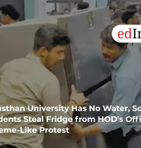 Rajasthan University Has No Water, So Students Steal Fridge from HOD’s Office in a Meme-Like Protest