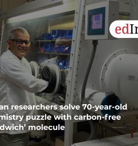 Indian researchers solve 70-year-old chemistry puzzle with carbon-free ‘sandwich’ molecule