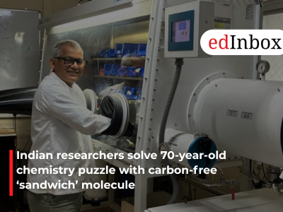 Indian researchers solve 70-year-old chemistry puzzle with carbon-free ‘sandwich’ molecule