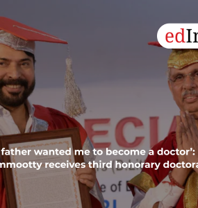 ‘My father wanted me to become a doctor’: Mammootty receives third honorary doctorate