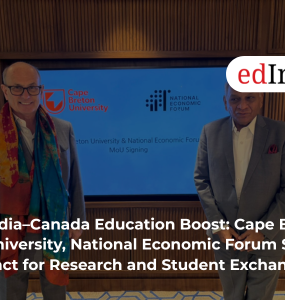 India–Canada Education Boost: Cape Breton University, National Economic Forum Sign Pact for Research and Student Exchange