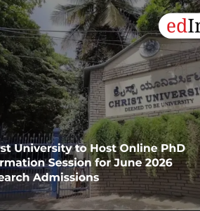 Christ University to Host Online PhD Information Session for June 2026 Research Admissions