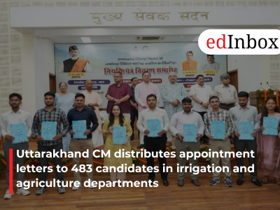 Uttarakhand CM distributes appointment letters to 483 candidates in irrigation and agriculture departments
