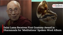 Dalai Lama Receives First Grammy Award in Dharamsala for 'Meditations' Spoken-Word Album