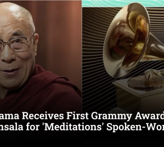 Dalai Lama Receives First Grammy Award in Dharamsala for 'Meditations' Spoken-Word Album