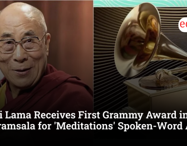 Dalai Lama Receives First Grammy Award in Dharamsala for 'Meditations' Spoken-Word Album