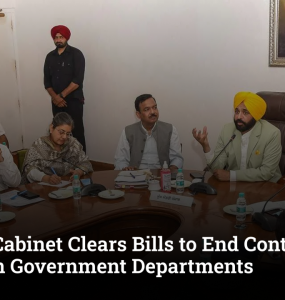 Punjab Cabinet Clears Bills to End Contractual Hiring in Government Departments