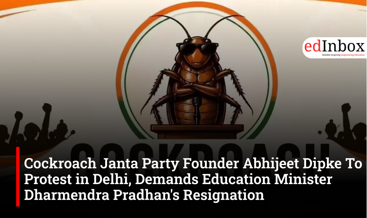 Cockroach Janta Party Founder Abhijeet Dipke To Protest in Delhi, Demands Education Minister Dharmendra Pradhan's Resignation