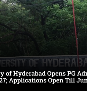 University of Hyderabad Opens PG Admissions for 2026-27; Applications Open Till June 8