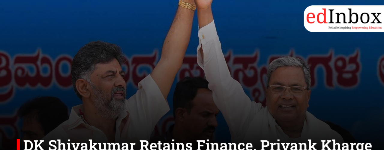 DK Shivakumar Retains Finance, Priyank Kharge Gets Home Portfolio in New Karnataka Cabinet
