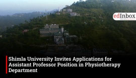 Shimla University Invites Applications for Assistant Professor Position in Physiotherapy Department