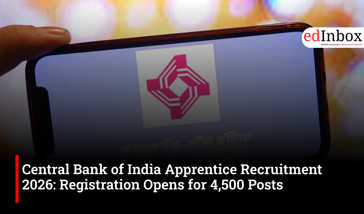 Central Bank of India Apprentice Recruitment 2026: Registration Opens for 4,500 Posts