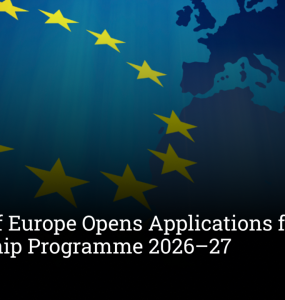 Council of Europe Opens Applications for Paid Traineeship Programme 2026–27