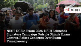 NEET UG Re-Exam 2026: NSUI Launches Signature Campaign Outside Shimla Exam Centres, Raises Concerns Over Exam Transparency