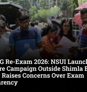 NEET UG Re-Exam 2026: NSUI Launches Signature Campaign Outside Shimla Exam Centres, Raises Concerns Over Exam Transparency
