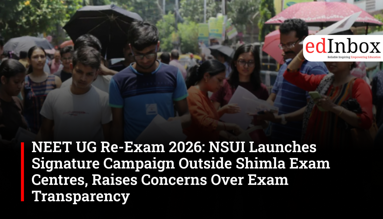 NEET UG Re-Exam 2026: NSUI Launches Signature Campaign Outside Shimla Exam Centres, Raises Concerns Over Exam Transparency