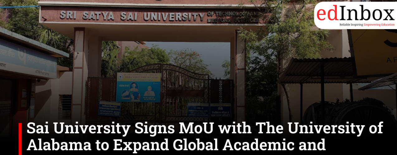 Sai University Signs MoU with The University of Alabama to Expand Global Academic and Research Opportunities