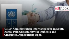 UNDP Administration Internship 2026 in South Korea: Paid Opportunity for Students and Graduates, Applications Open
