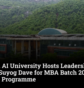 Universal AI University Hosts Leadership Session by Lt Col Suyog Dave for MBA Batch 2026–28 Induction Programme