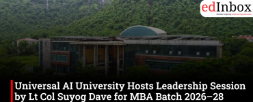 Universal AI University Hosts Leadership Session by Lt Col Suyog Dave for MBA Batch 2026–28 Induction Programme