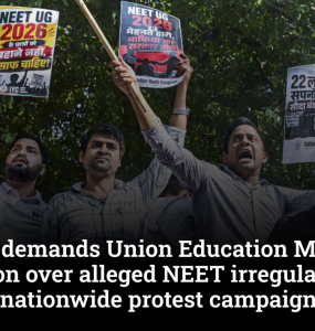 Congress demands Union Education Minister's resignation over alleged NEET irregularities, launches nationwide protest campaign