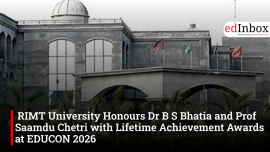 RIMT University Honours Dr B S Bhatia and Prof Saamdu Chetri with Lifetime Achievement Awards at EDUCON 2026
