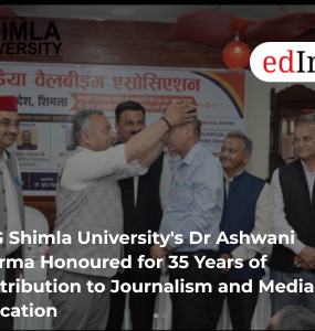 APG Shimla University's Dr Ashwani Sharma Honoured for 35 Years of Contribution to Journalism and Media Education