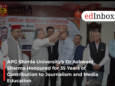 APG Shimla University's Dr Ashwani Sharma Honoured for 35 Years of Contribution to Journalism and Media Education