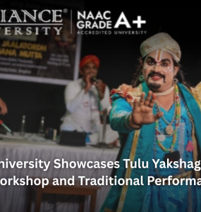 Alliance University Showcases Tulu Yakshagana Through Cultural Workshop and Traditional Performance