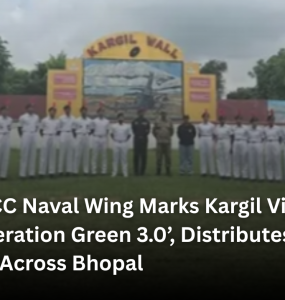 RNTU NCC Naval Wing Marks Kargil Vijay Diwas with ‘Operation Green 3.0’, Distributes 500 Saplings Across Bhopal