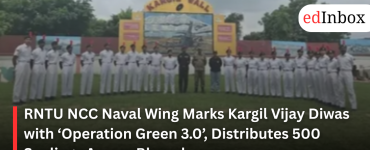 RNTU NCC Naval Wing Marks Kargil Vijay Diwas with ‘Operation Green 3.0’, Distributes 500 Saplings Across Bhopal