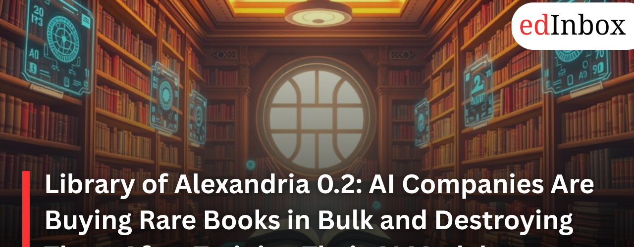 Library of Alexandria 0.2: AI Companies Are Buying Rare Books in Bulk and Destroying Them After Training Their AI Models