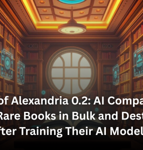 Library of Alexandria 0.2: AI Companies Are Buying Rare Books in Bulk and Destroying Them After Training Their AI Models