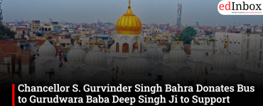 Chancellor S. Gurvinder Singh Bahra Donates Bus to Gurudwara Baba Deep Singh Ji to Support Community Service 