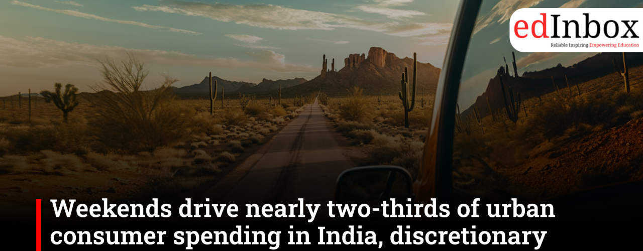 Weekends drive nearly two-thirds of urban consumer spending in India, discretionary purchases lead growth