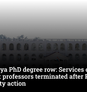 Meghalaya PhD degree row: Services of three assistant professors terminated after Panjab University action